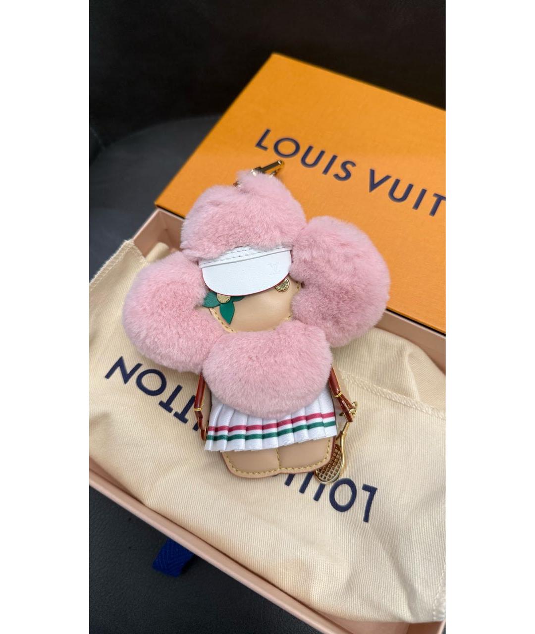 LOUIS VUITTON Розовый брелок, фото 3