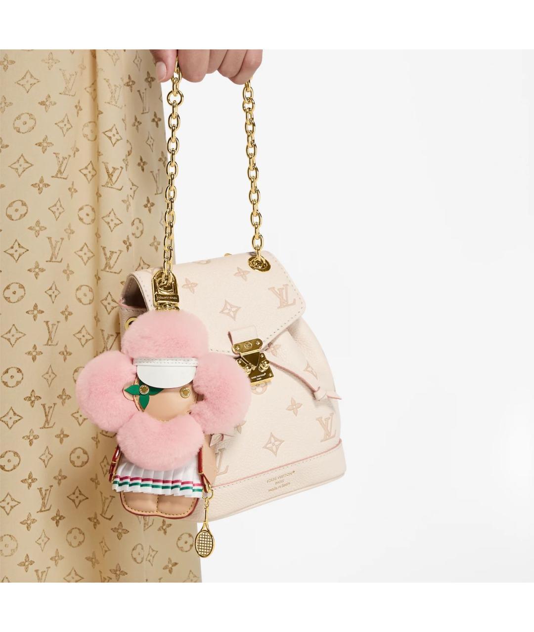 LOUIS VUITTON Розовый брелок, фото 2