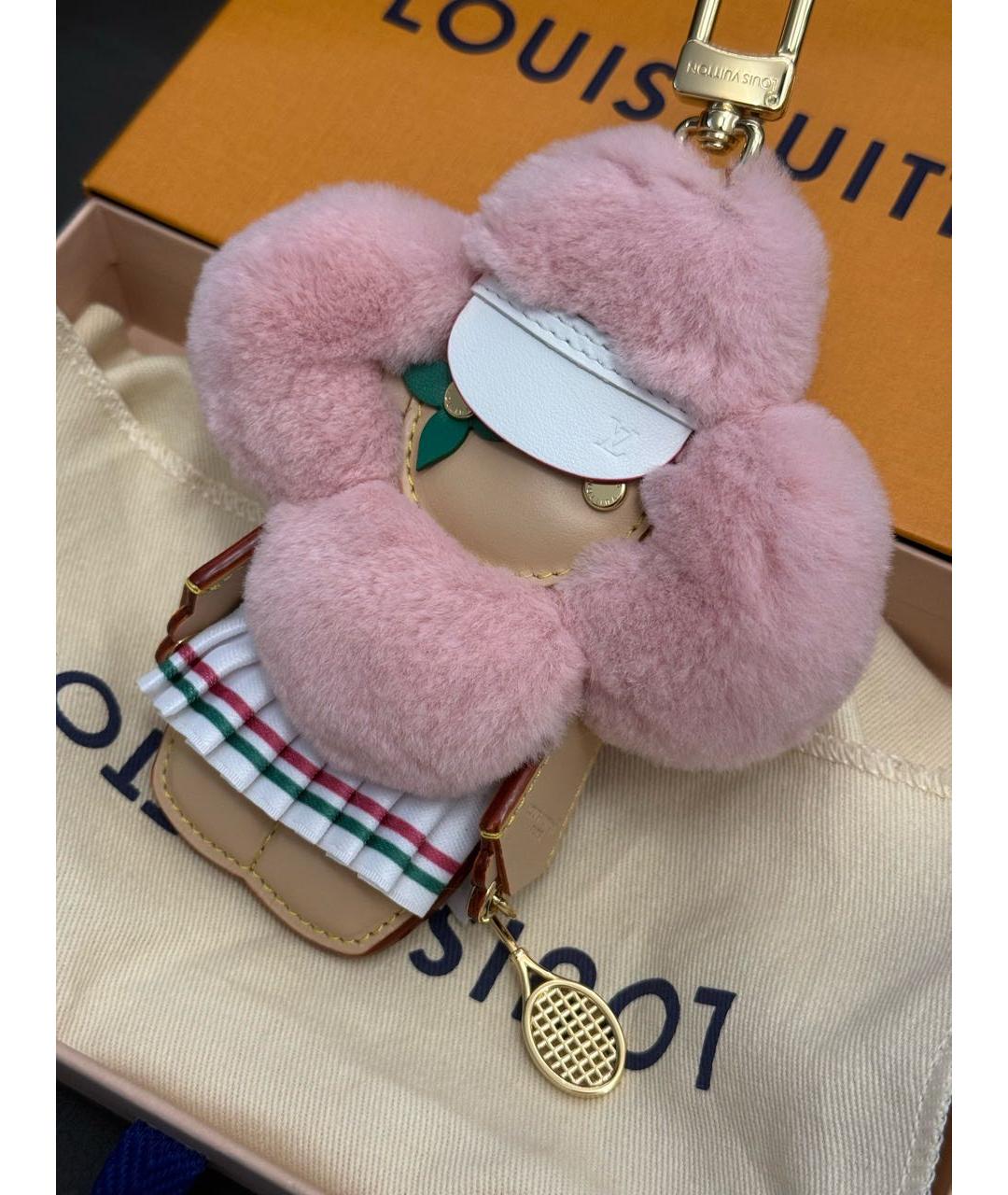 LOUIS VUITTON Розовый брелок, фото 6