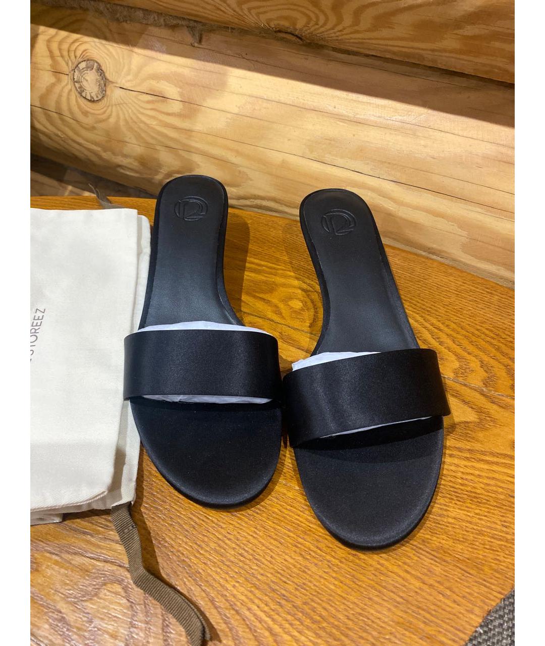 12 STOREEZ Черные текстильные мюли, фото 2