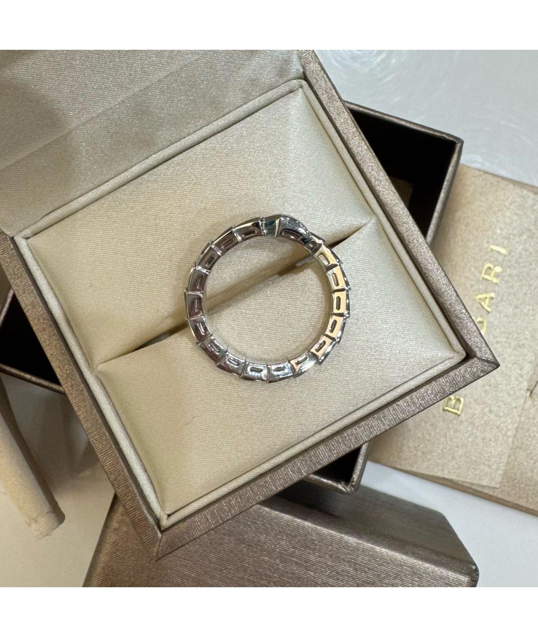 BVLGARI Серебряное кольцо из белого золота, фото 4