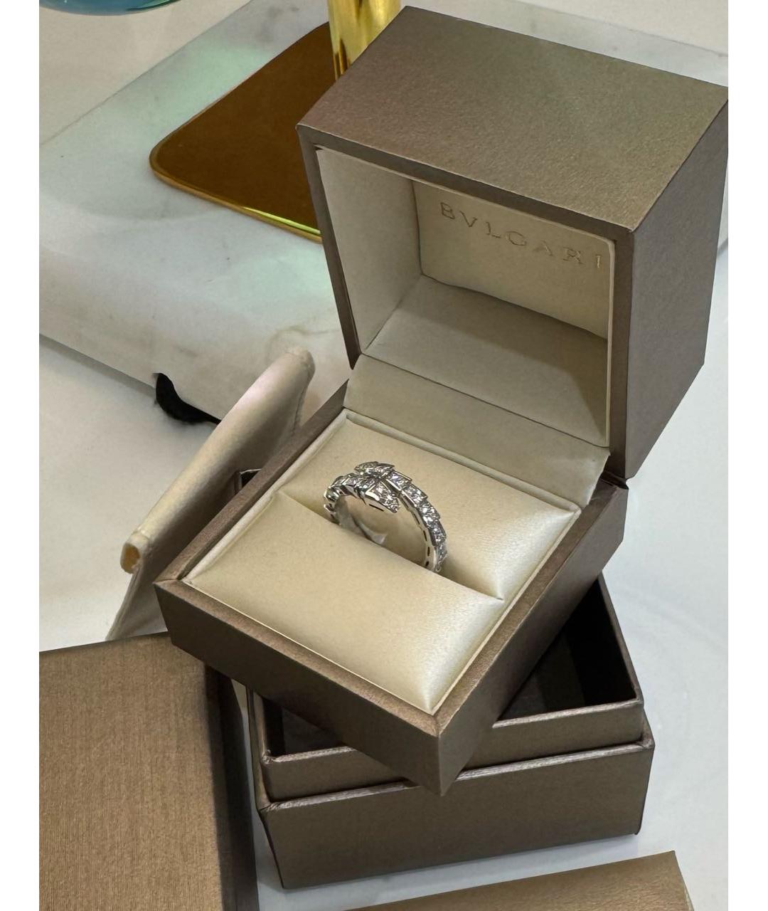 BVLGARI Серебряное кольцо из белого золота, фото 5