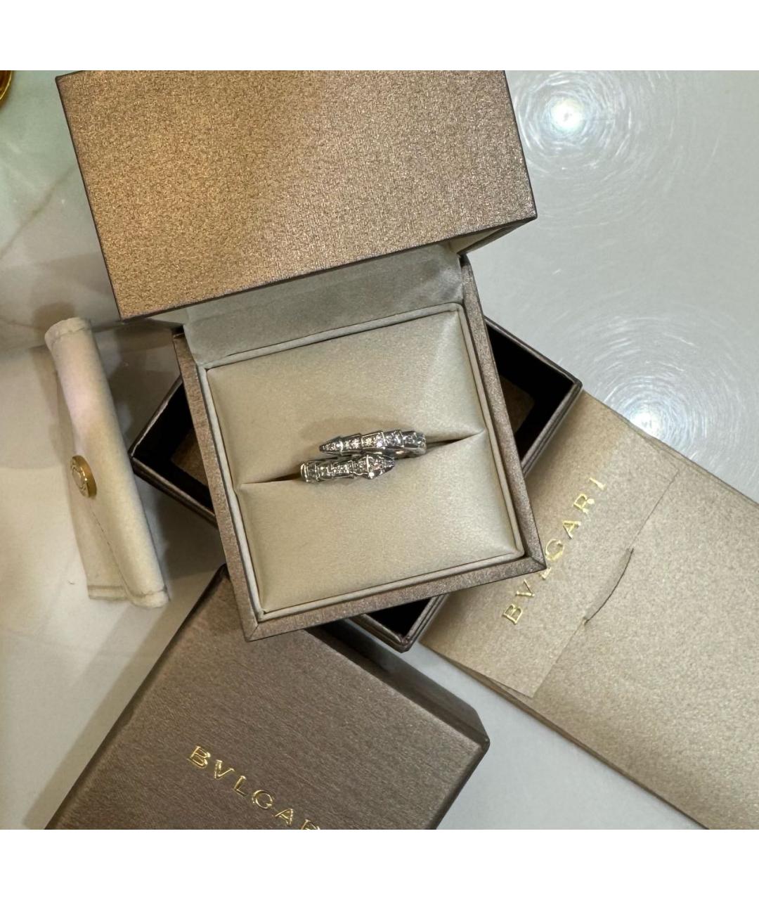 BVLGARI Серебряное кольцо из белого золота, фото 3