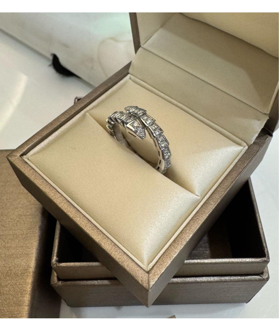 BVLGARI Серебряное кольцо из белого золота, фото 2
