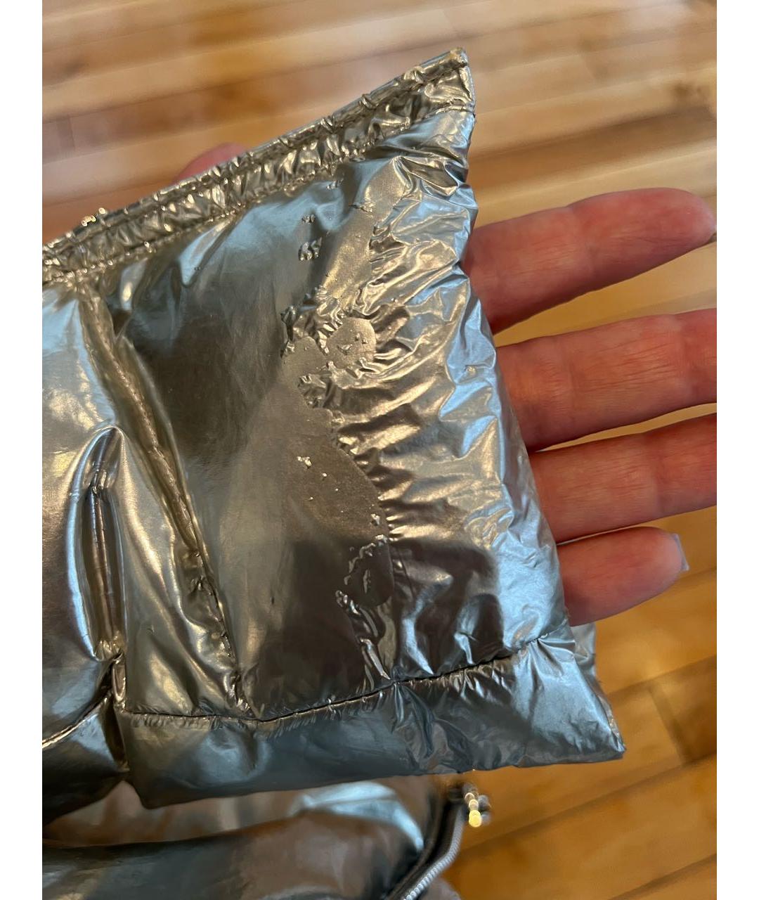 KHRISJOY Серебрянный полиамидовый пуховик, фото 8