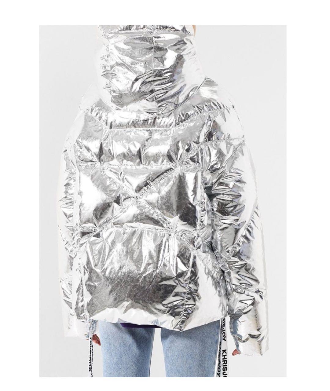 KHRISJOY Серебрянный полиамидовый пуховик, фото 3