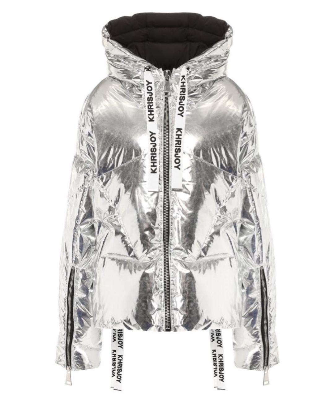 KHRISJOY Серебрянный полиамидовый пуховик, фото 1