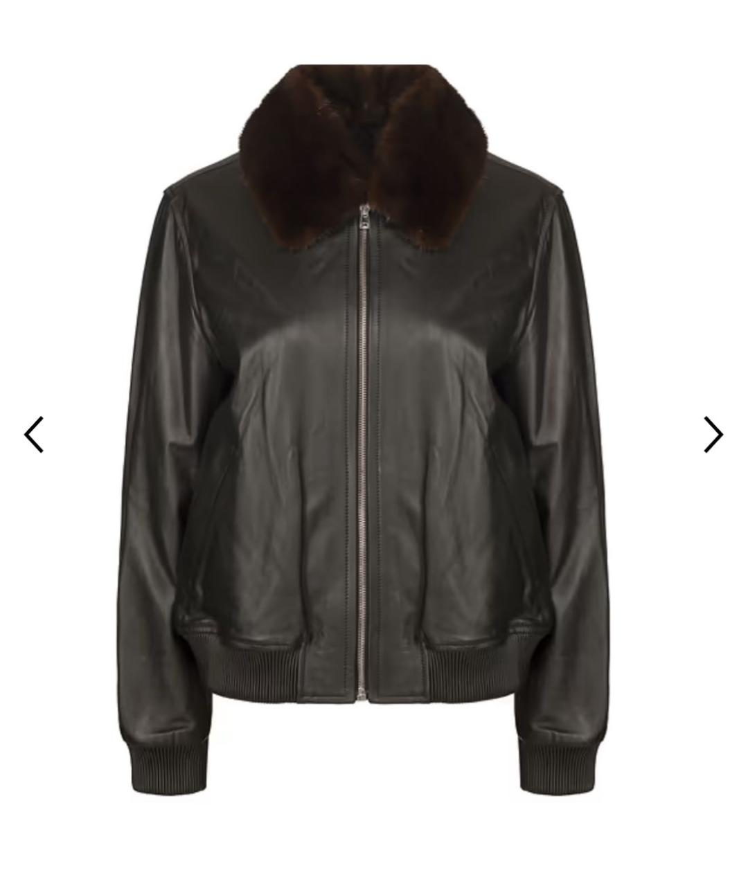 YVES SALOMON Черная кожаная куртка, фото 9