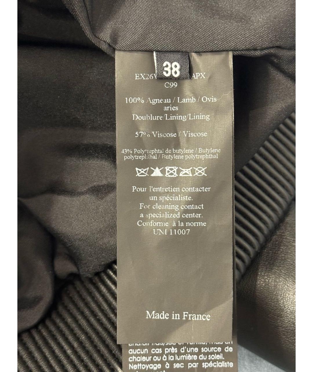 YVES SALOMON Черная кожаная куртка, фото 8