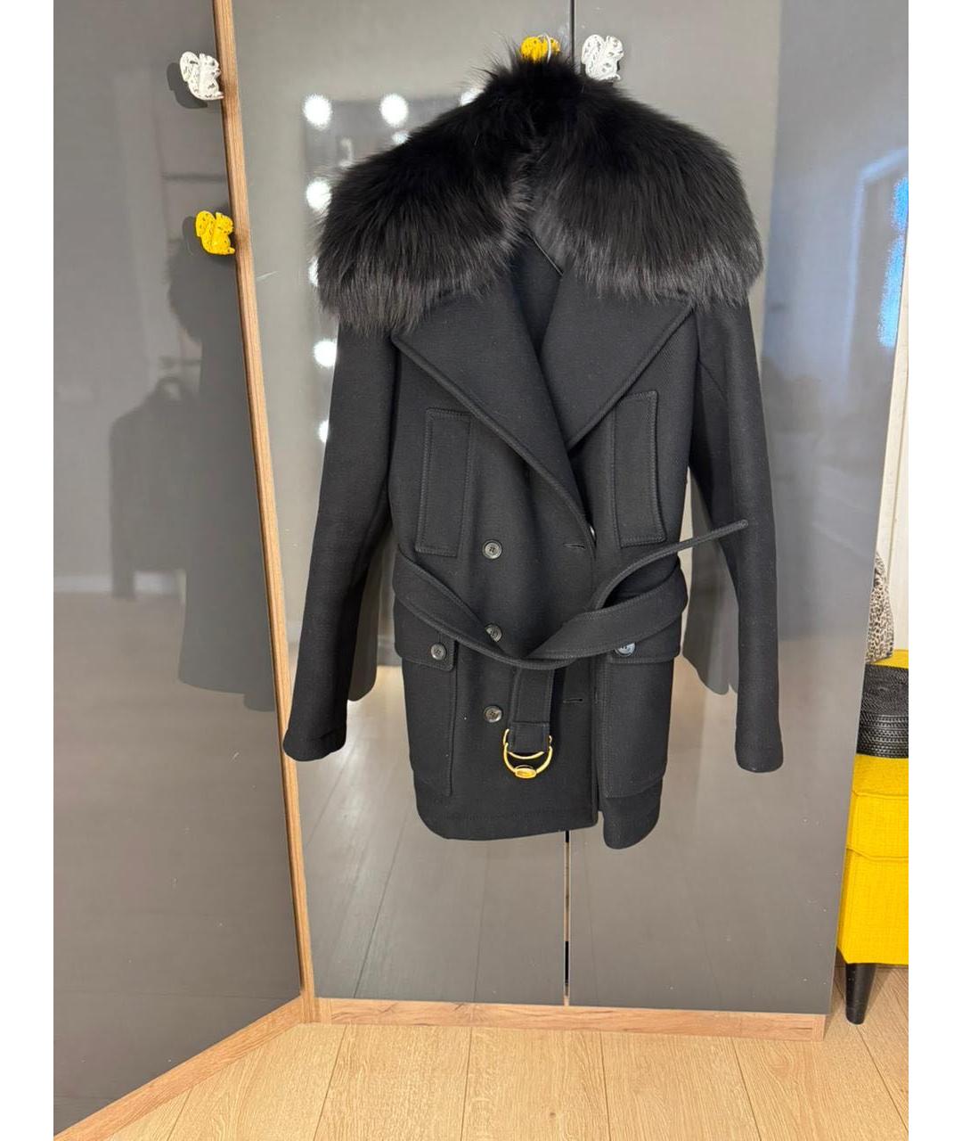 GUCCI Черное пальто, фото 9