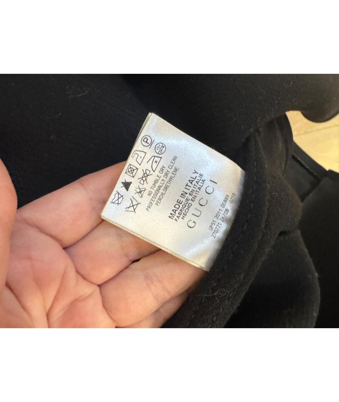 GUCCI Черное пальто, фото 6