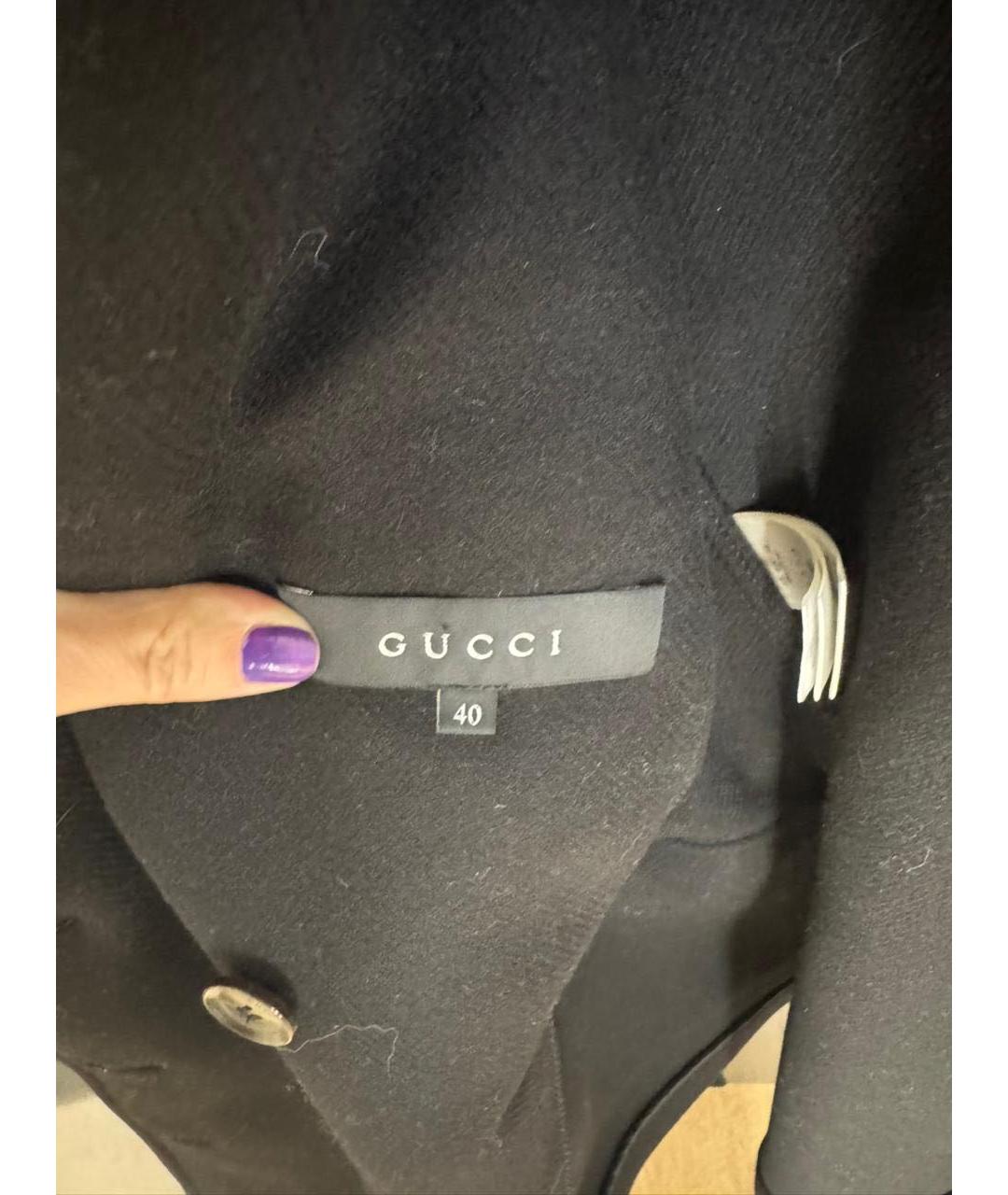 GUCCI Черное пальто, фото 5