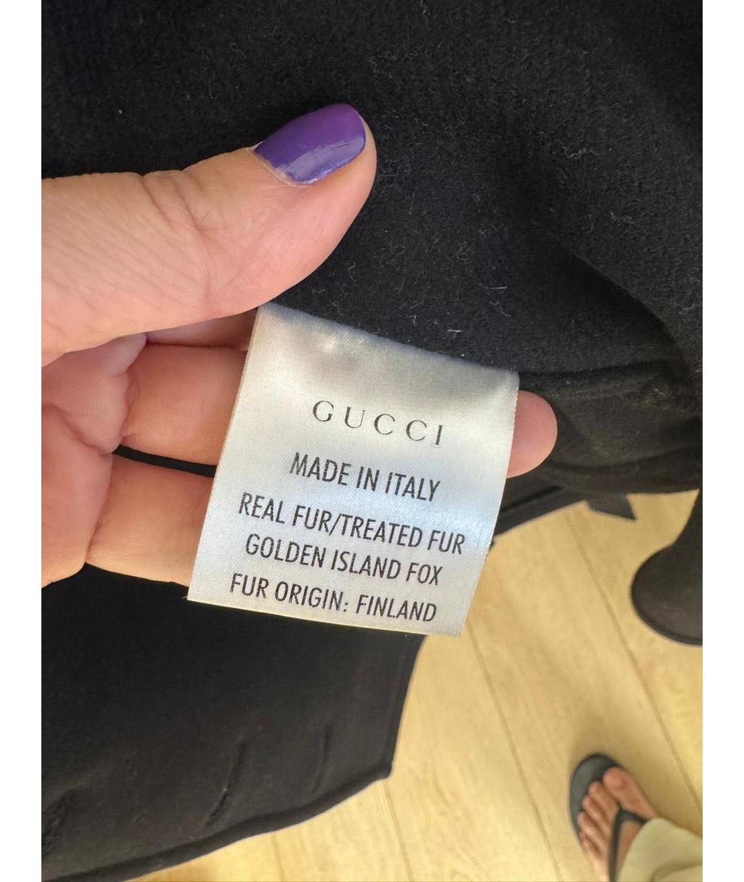 GUCCI Черное пальто, фото 7