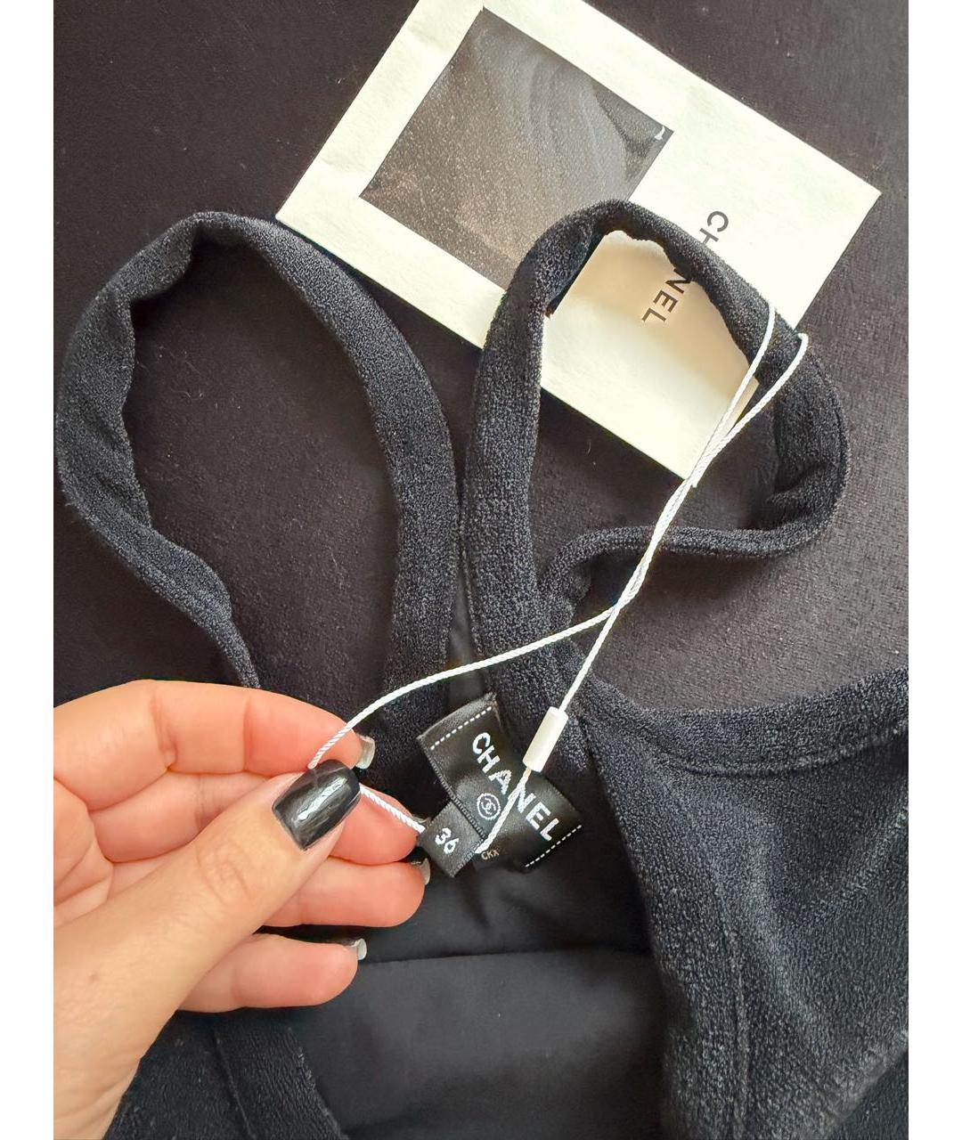 CHANEL Черный купальник, фото 2