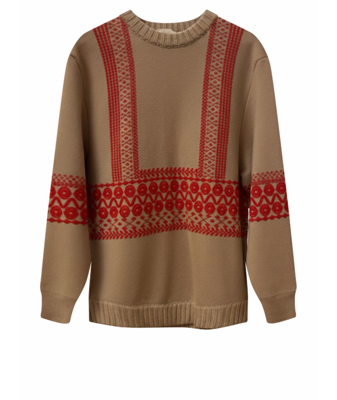 CHLOE Бежевый шерстяной джемпер / свитер, фото 1