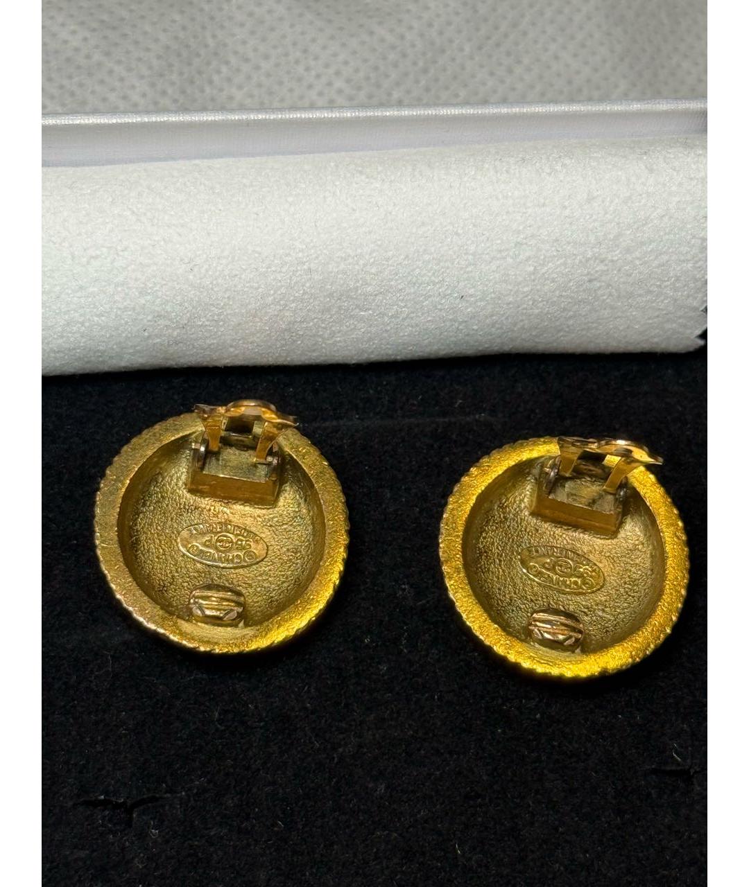 CHANEL Золотые серьги, фото 2
