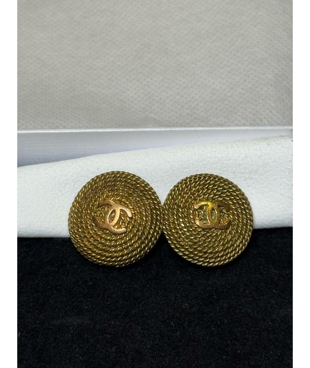 CHANEL Золотые серьги, фото 6