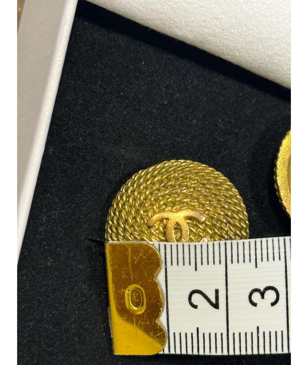 CHANEL Золотые серьги, фото 4