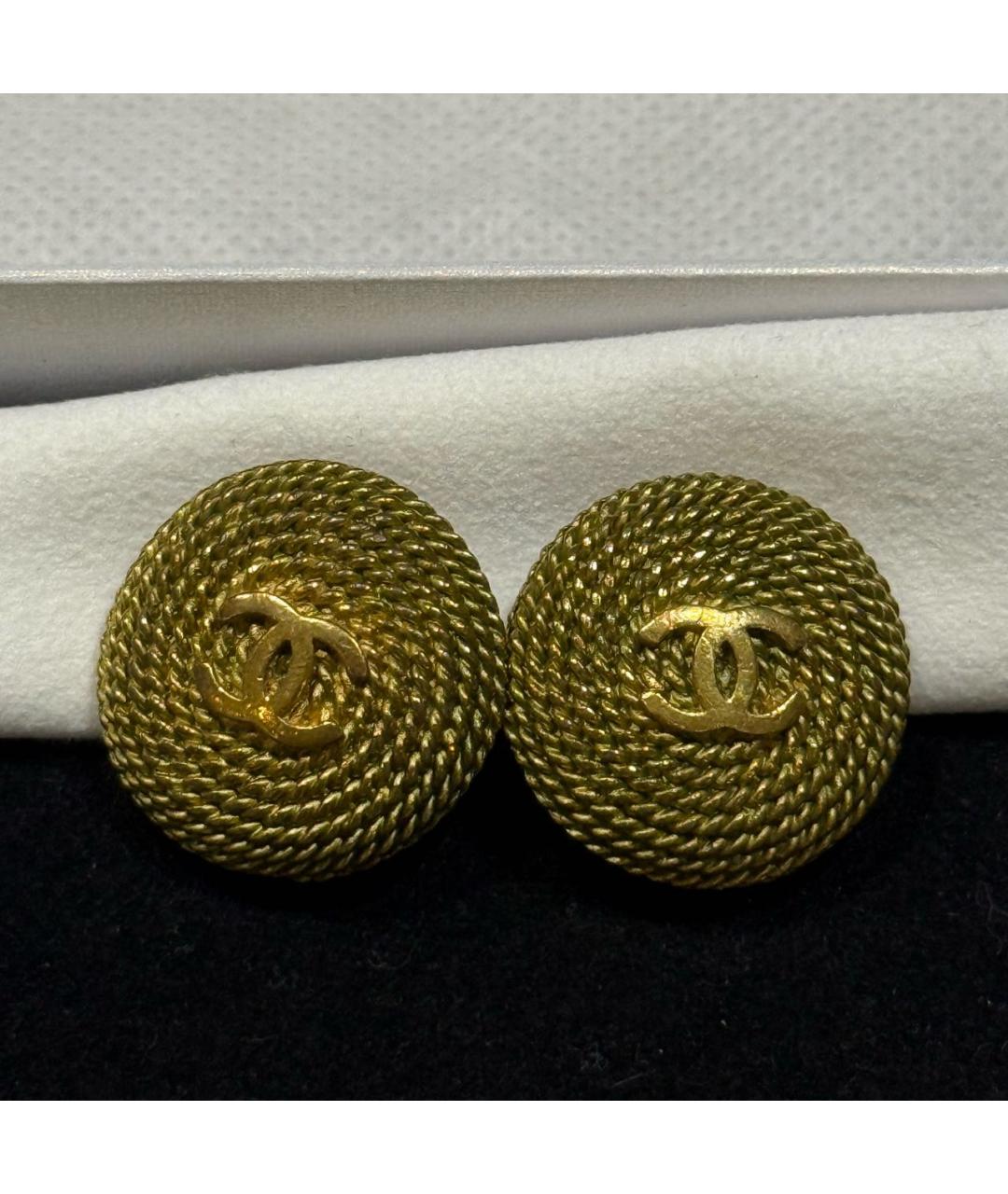 CHANEL Золотые серьги, фото 5