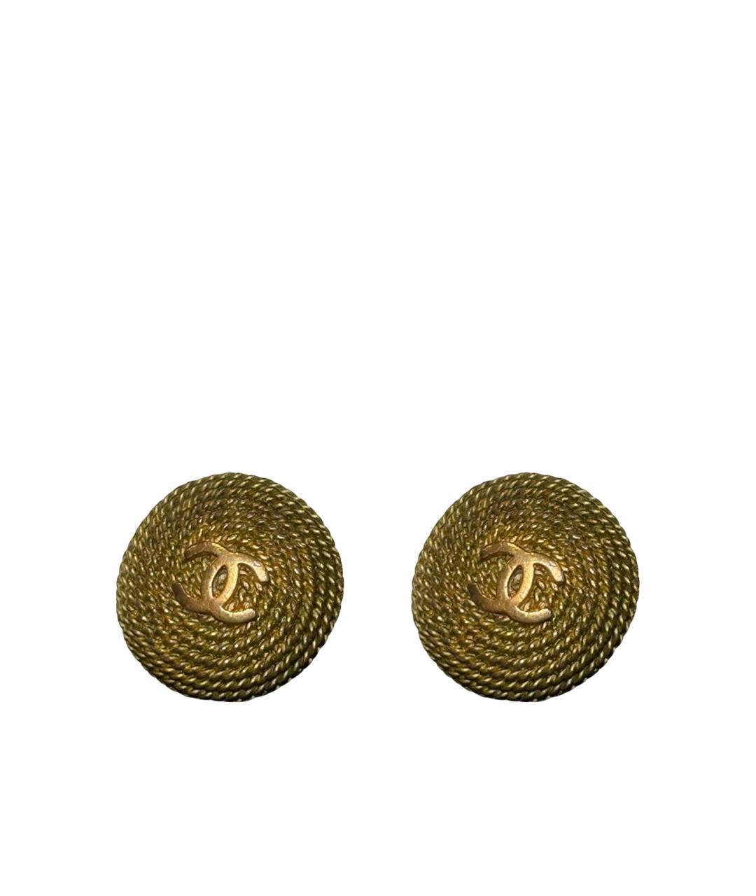 CHANEL Золотые серьги, фото 1