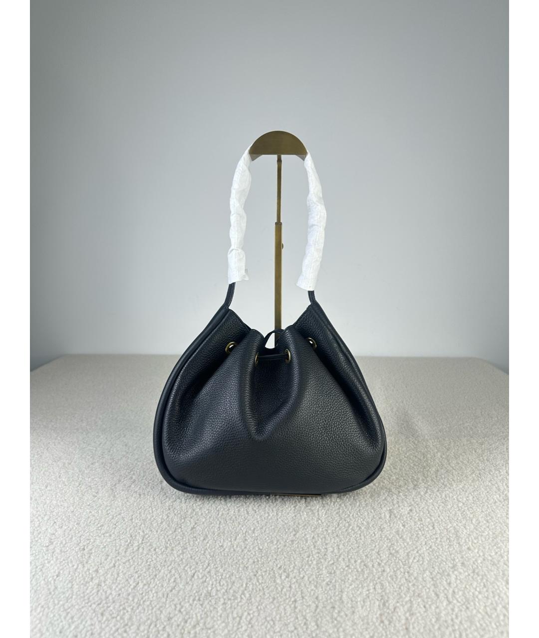 SAINT LAURENT Черная кожаная сумка через плечо, фото 4