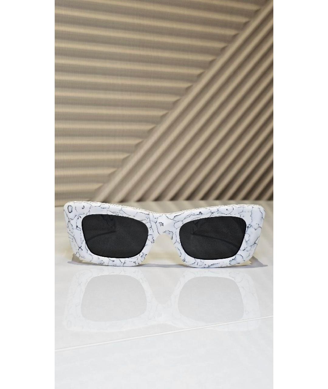 PRADA Белые пластиковые солнцезащитные очки, фото 7