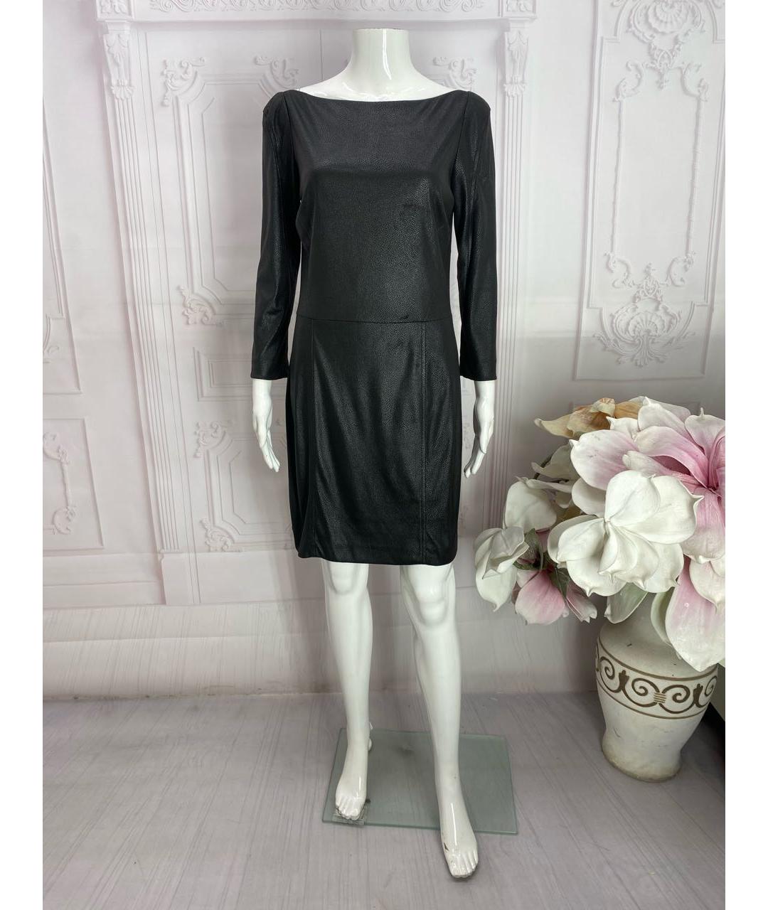 JO NO FUI Черное полиамидовое платье, фото 4