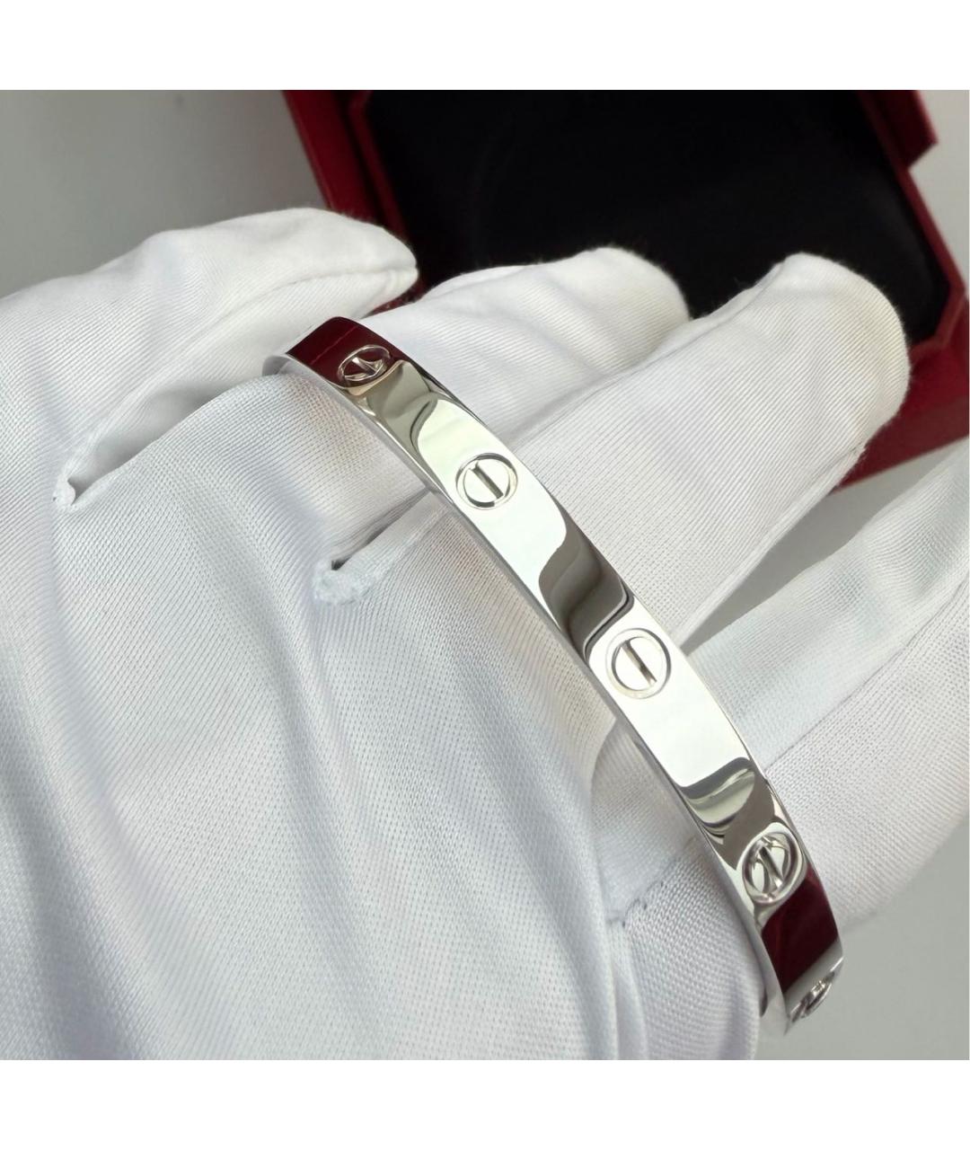 CARTIER Серебрянный браслет из белого золота, фото 5