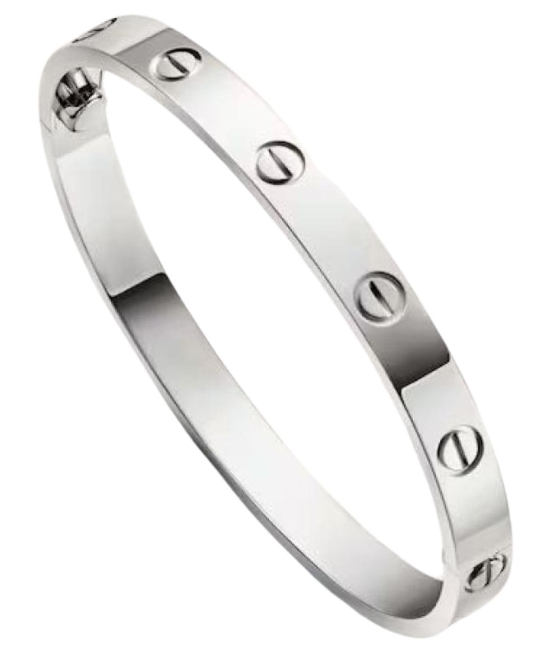 CARTIER Серебрянный браслет из белого золота, фото 1