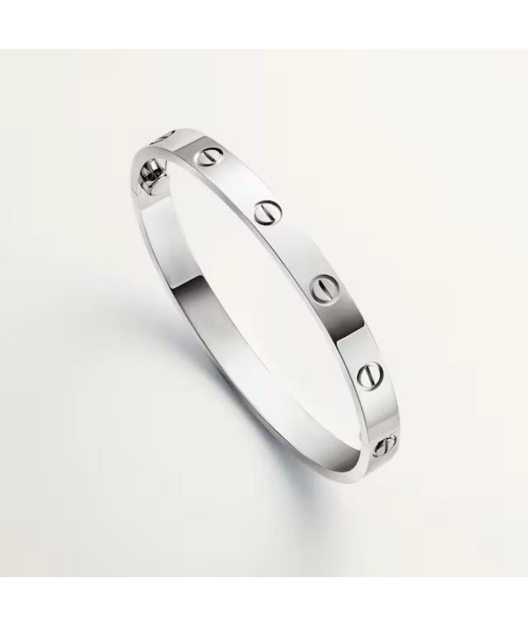 CARTIER Серебрянный браслет из белого золота, фото 7