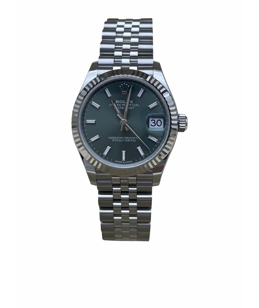 ROLEX Зеленые металлические часы, фото 1