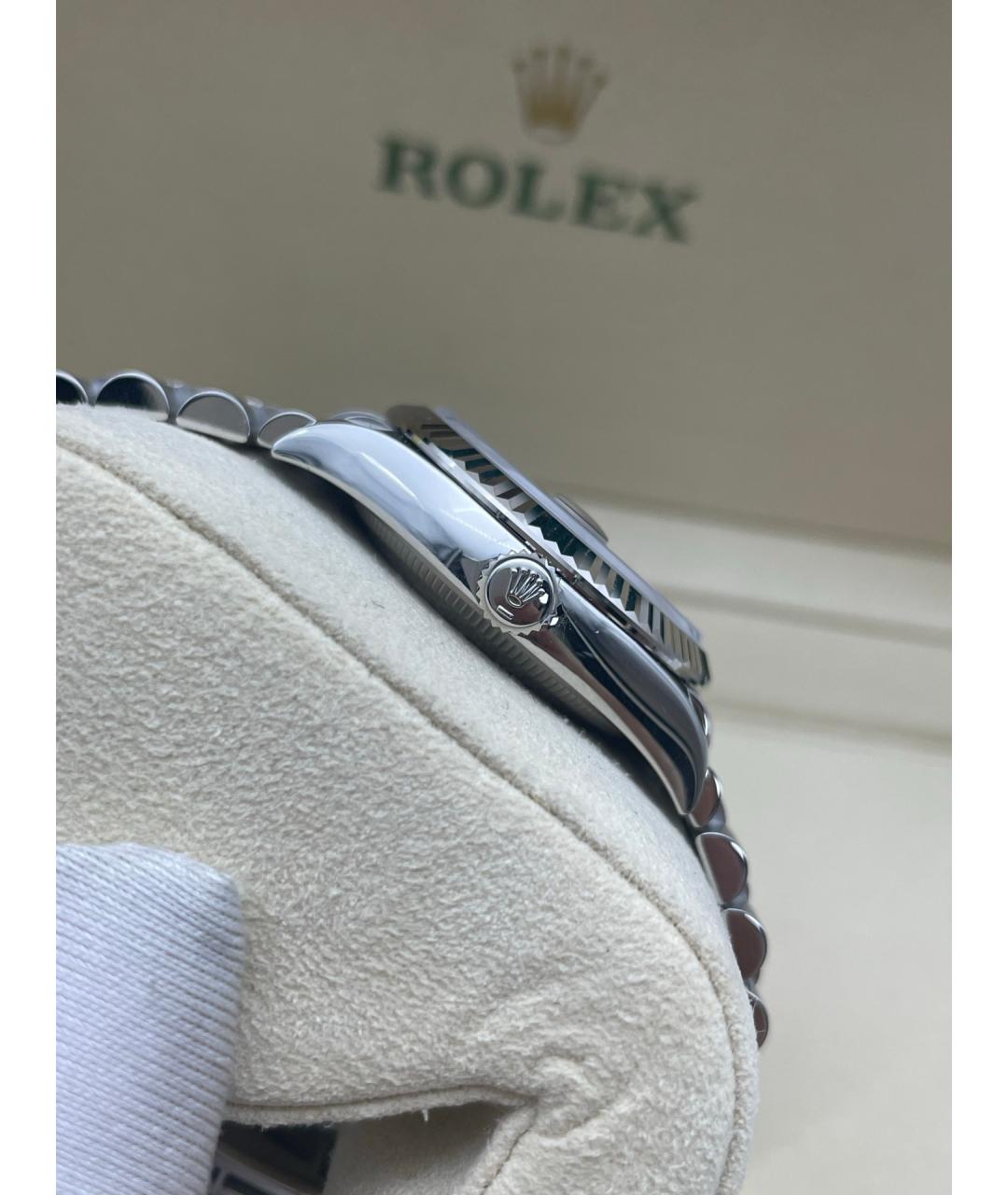 ROLEX Зеленые металлические часы, фото 4