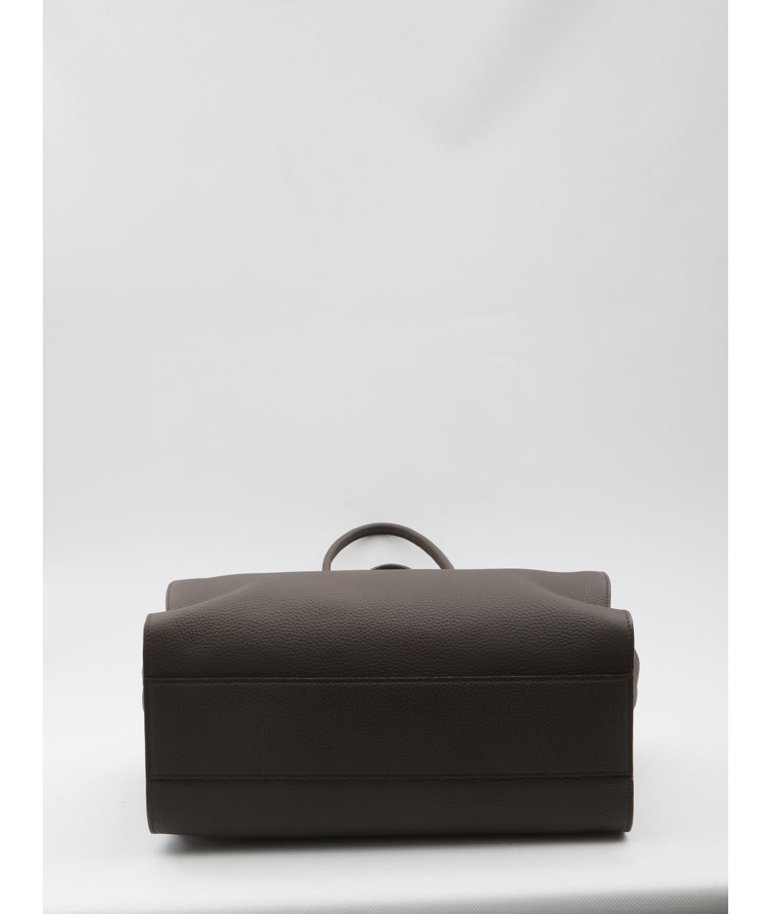 THE ROW Коричневая кожаная сумка тоут, фото 2
