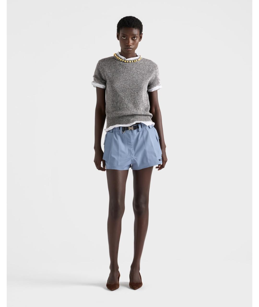 PRADA Серый шерстяной джемпер / свитер, фото 2