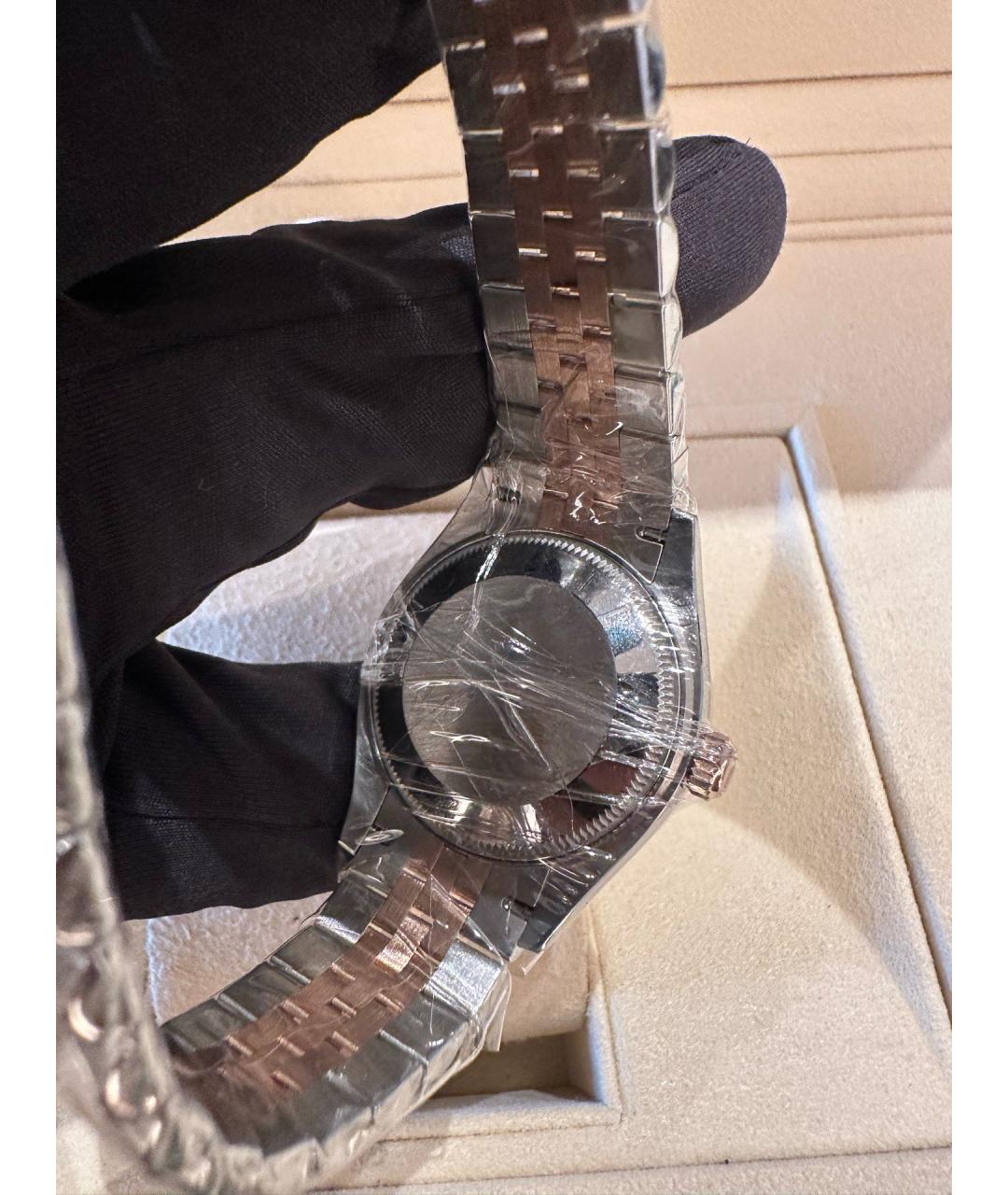 ROLEX Серебряные металлические часы, фото 6