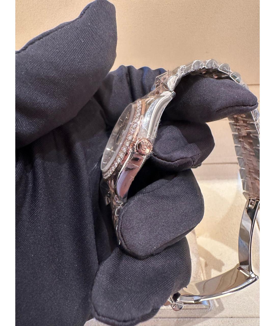 ROLEX Серебряные металлические часы, фото 5