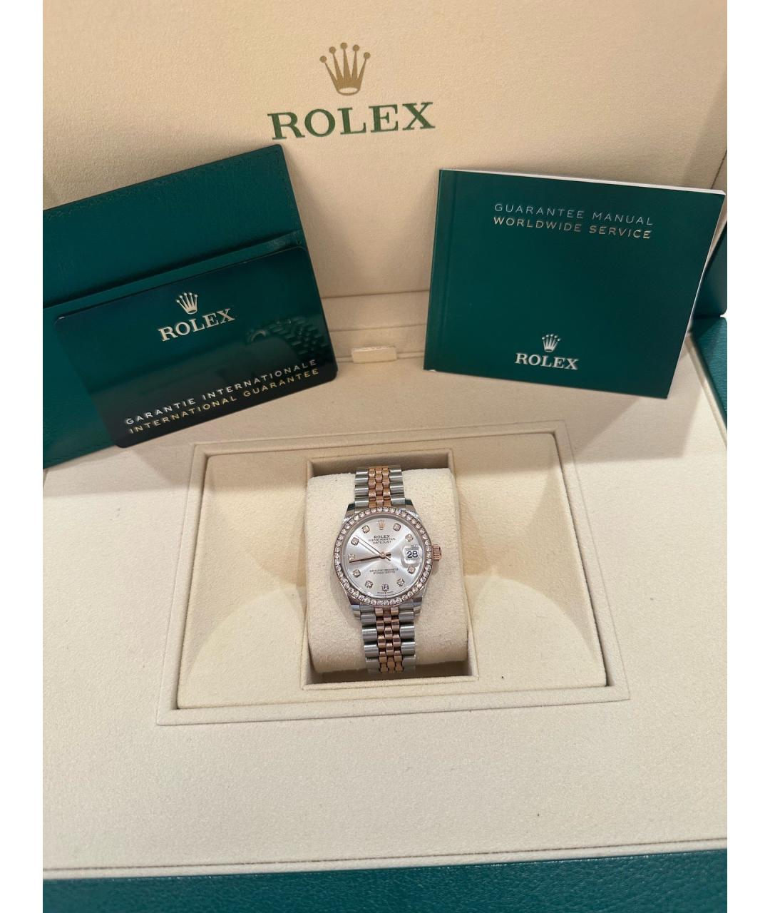 ROLEX Серебряные металлические часы, фото 8