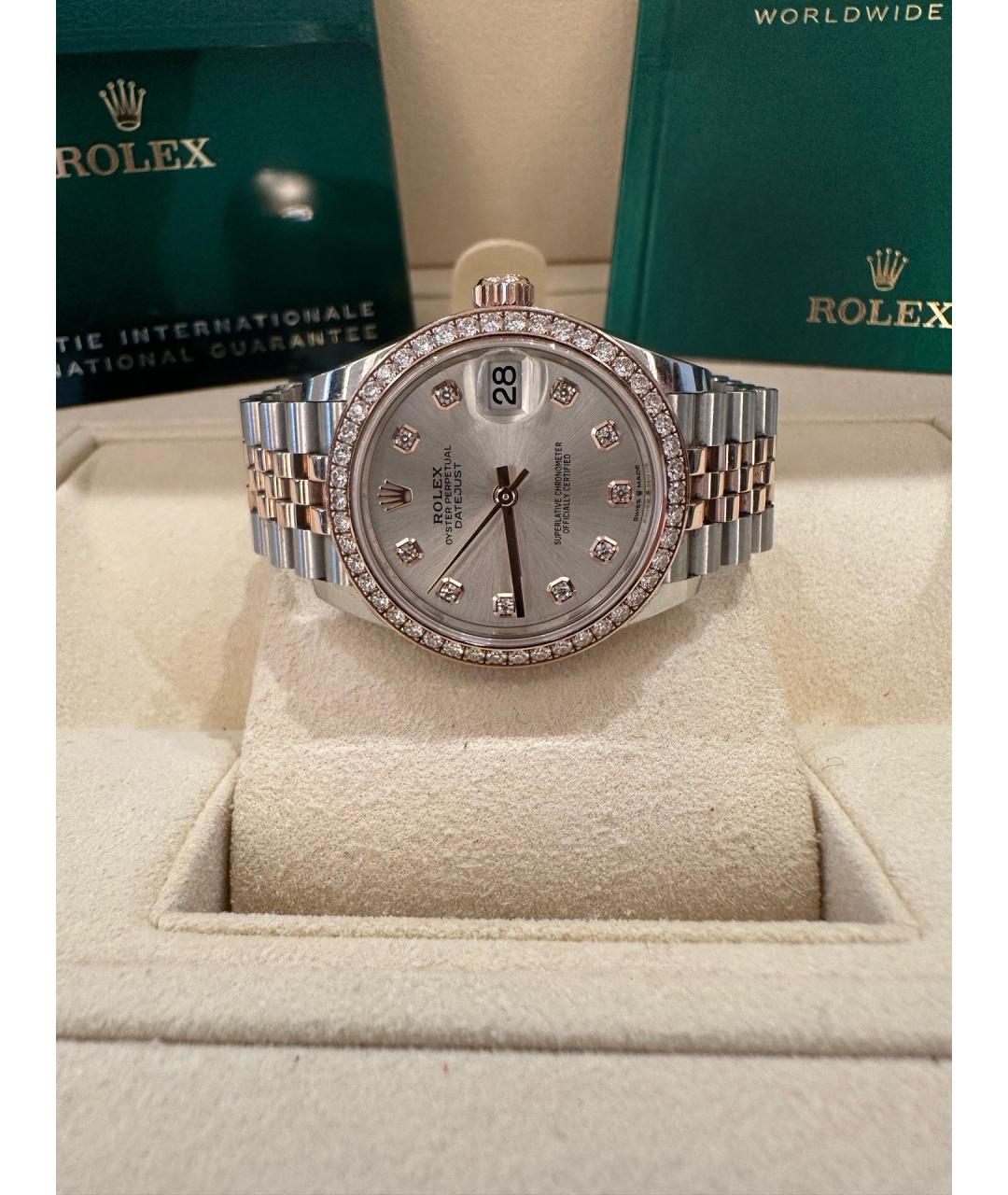 ROLEX Серебряные металлические часы, фото 2