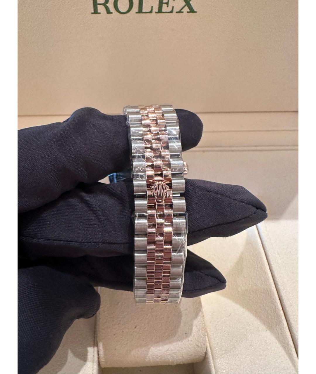 ROLEX Серебряные металлические часы, фото 7