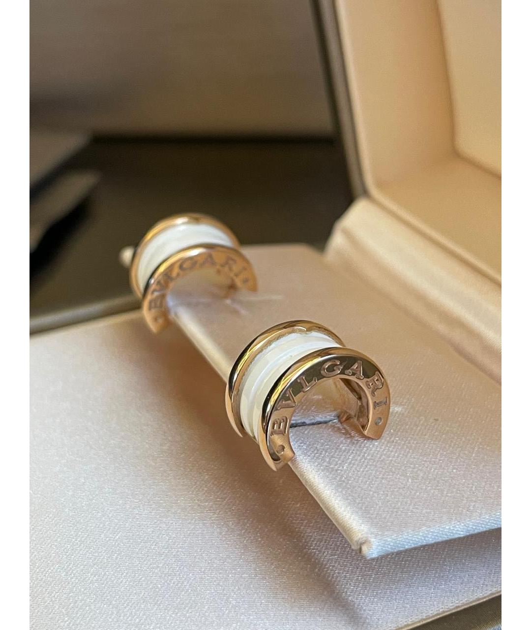 BVLGARI Белые серьги из розового золота, фото 6
