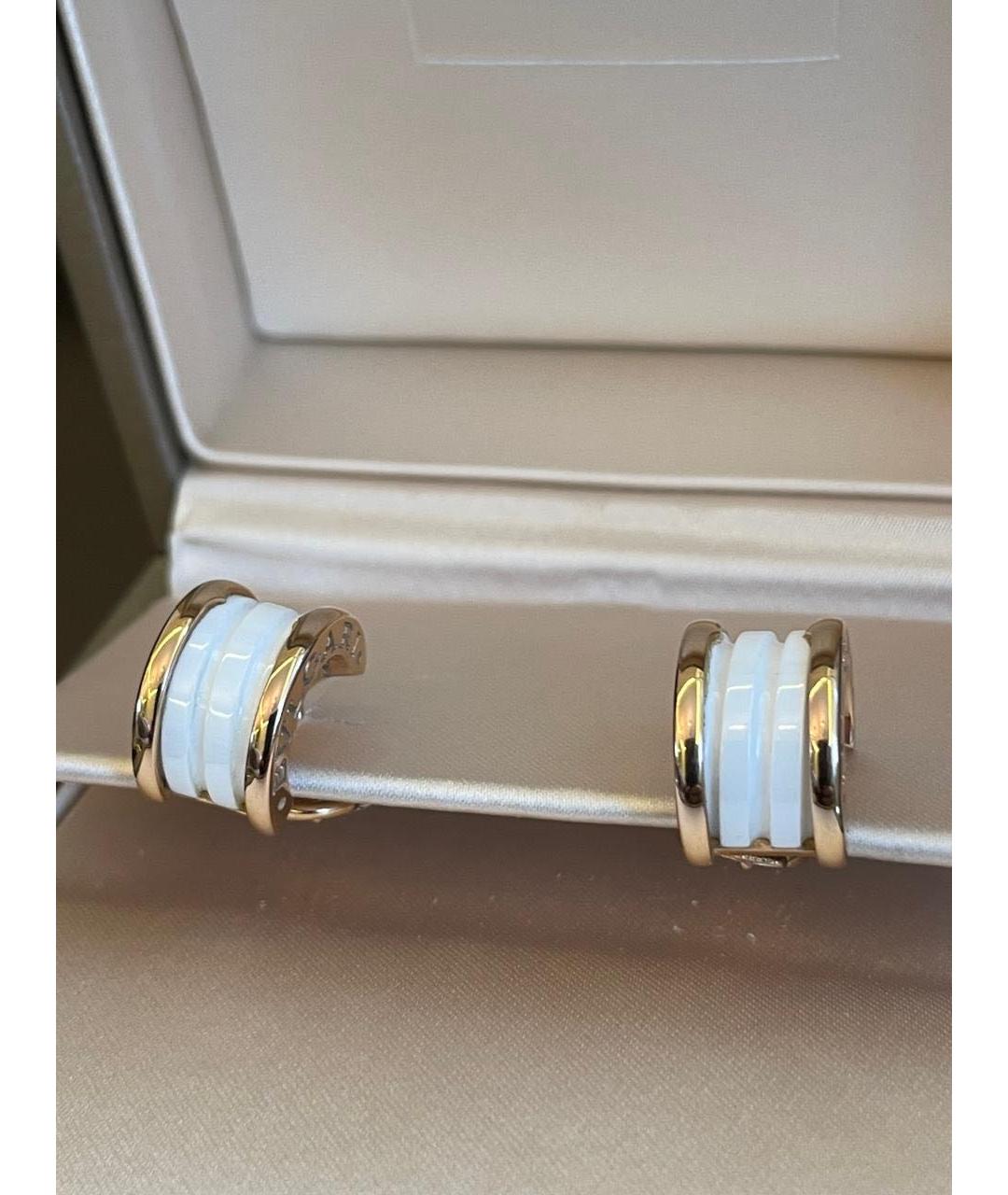 BVLGARI Белые серьги из розового золота, фото 5