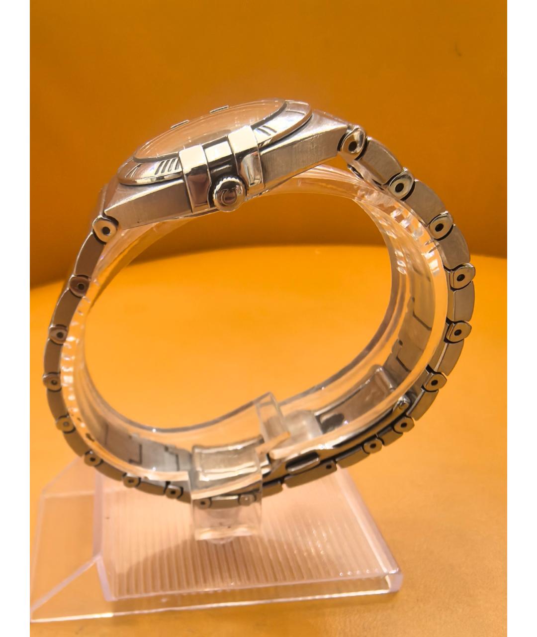 OMEGA Белые стальные часы, фото 5