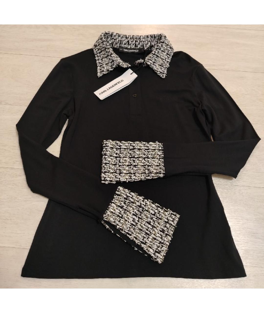 KARL LAGERFELD Черный джемпер / свитер, фото 5