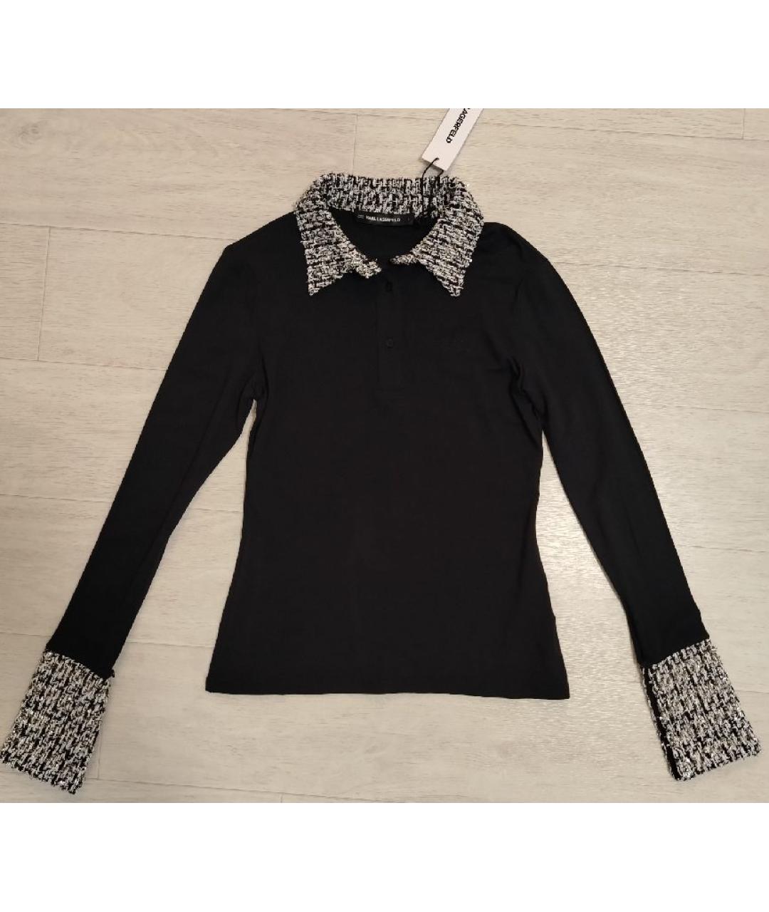 KARL LAGERFELD Черный джемпер / свитер, фото 9