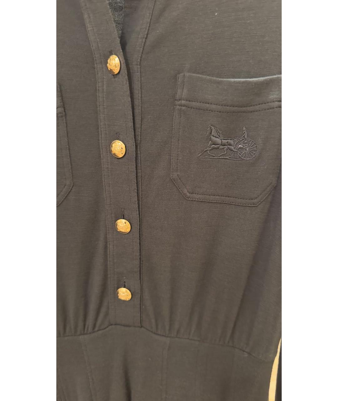 CELINE Хаки шерстяное повседневное платье, фото 3