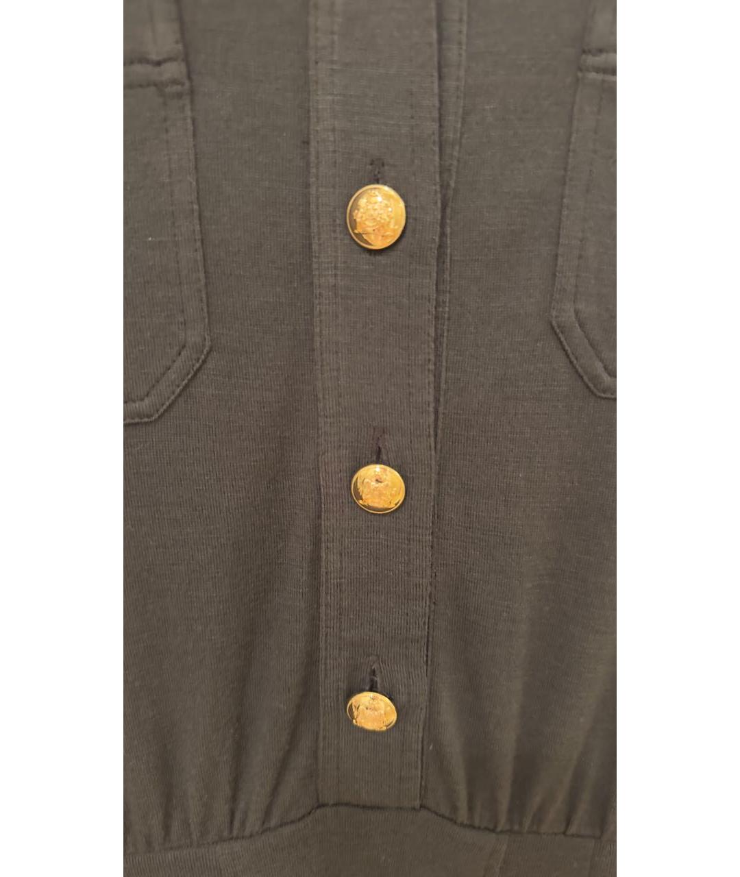 CELINE Хаки шерстяное повседневное платье, фото 8
