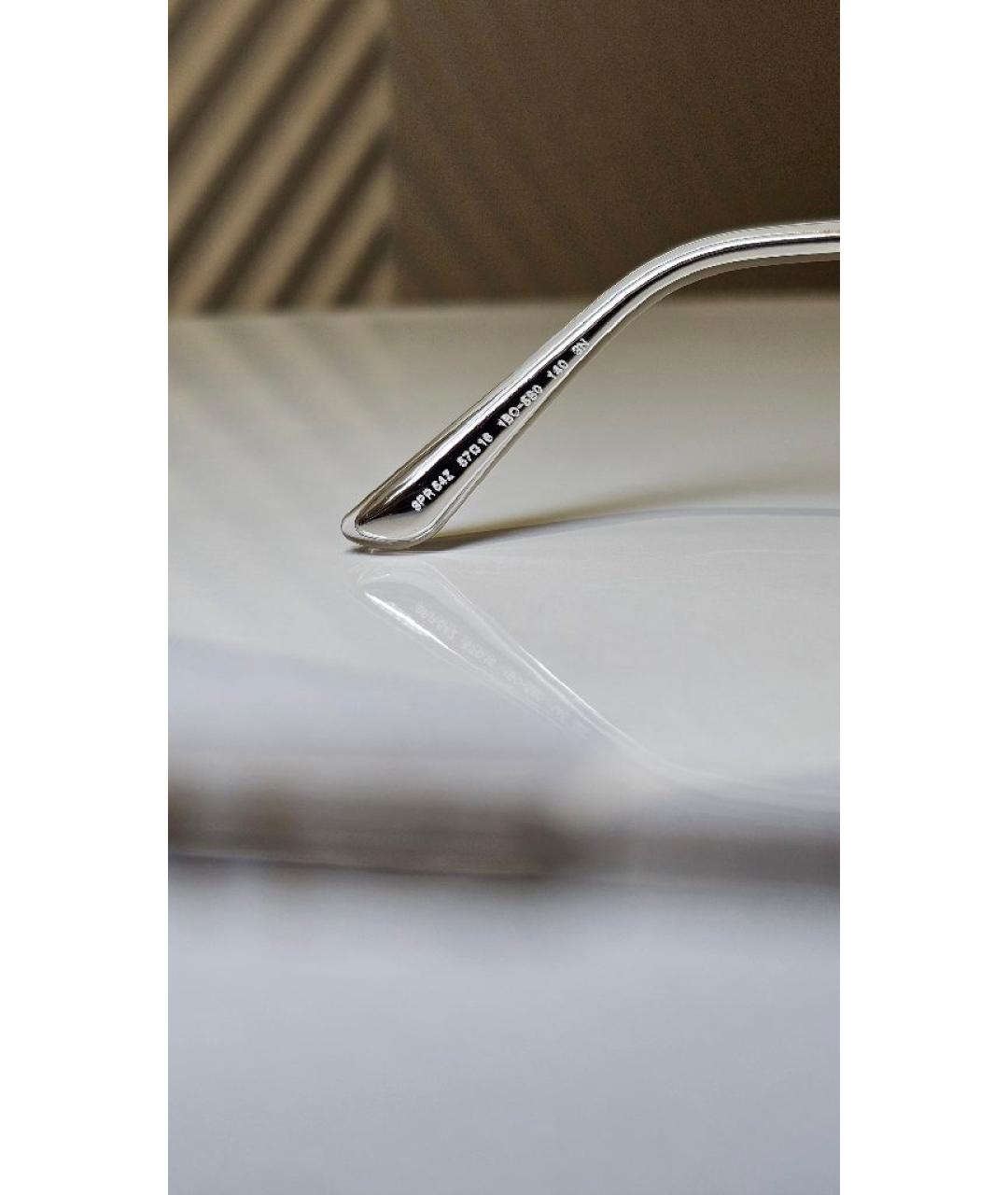 PRADA Черные металлические солнцезащитные очки, фото 4