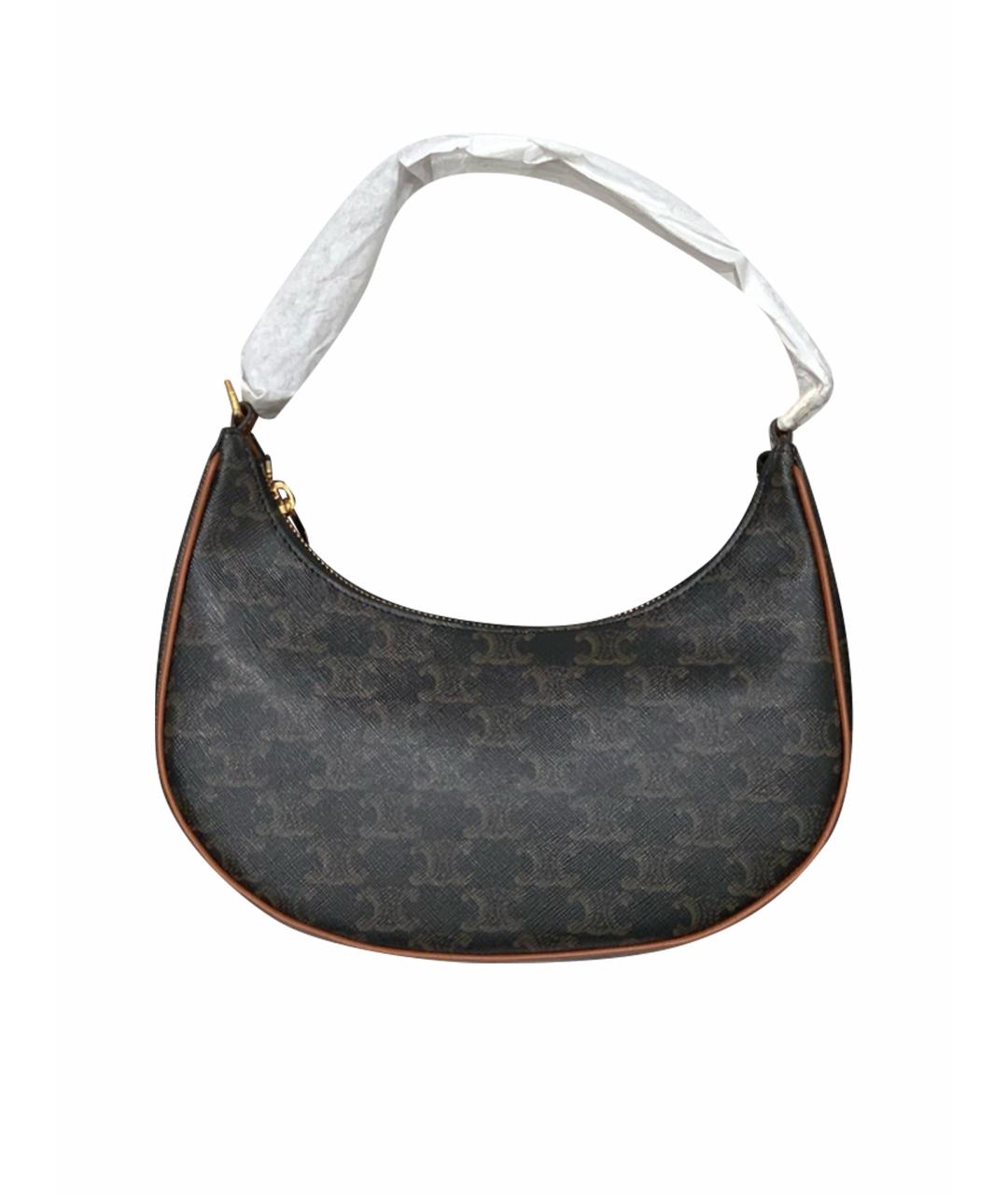 CELINE Черная сумка с короткими ручками из искусственной кожи, фото 1