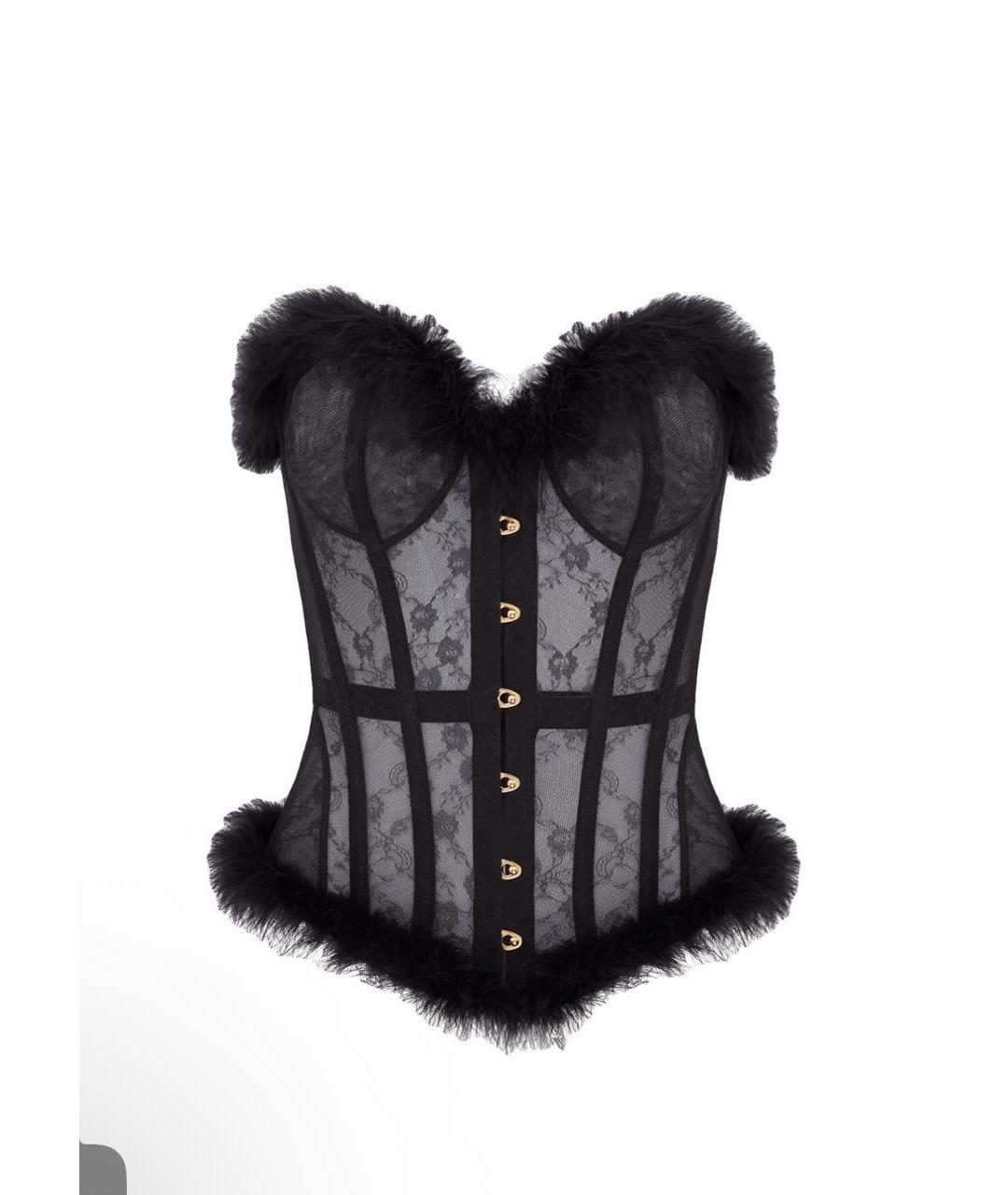 AGENT PROVOCATEUR Черный кружевной корсет, фото 7