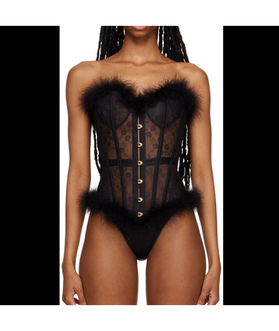 AGENT PROVOCATEUR Черный кружевной корсет, фото 6